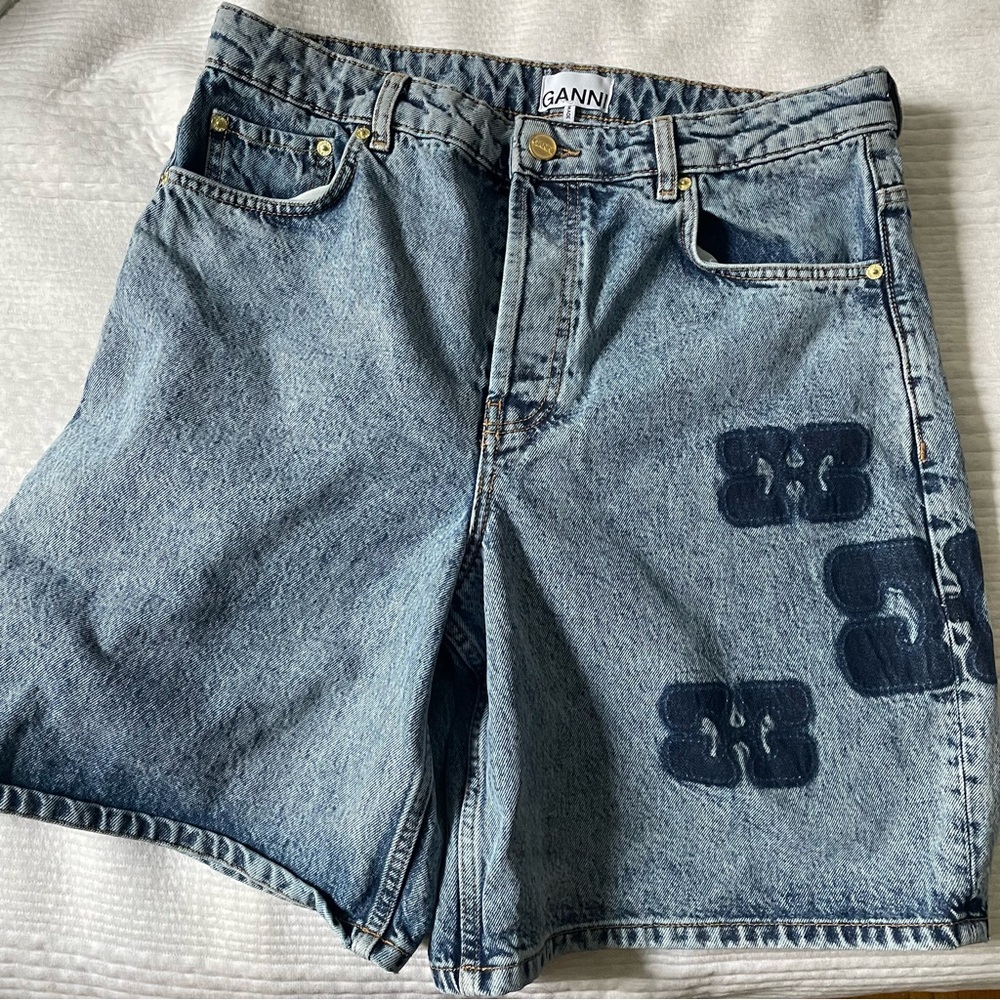 GANNI Patch Work Shorts